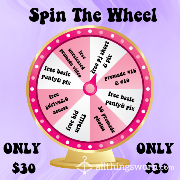 SPIN THE WHEEL !! ONLY $30