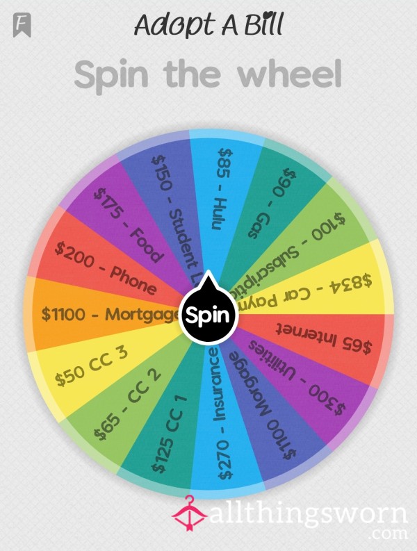 Spin The Wheel - Pay A Bill