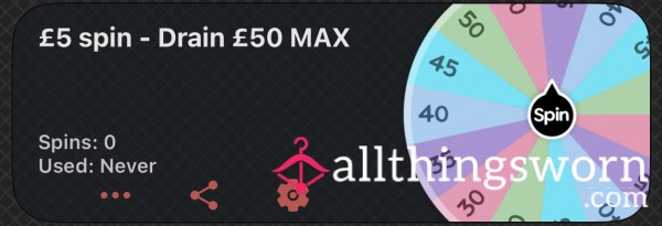 Spin The Wheel £50 MAX