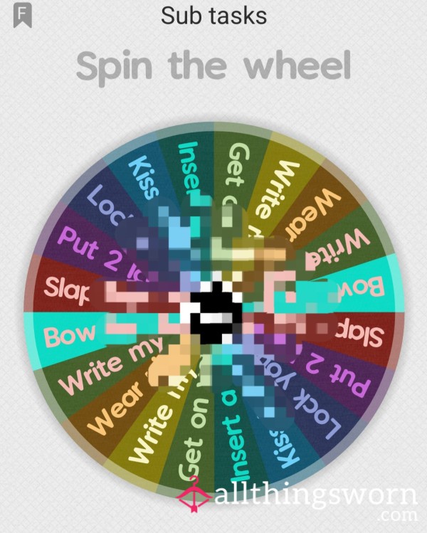 🔥 Reduced 🔥 Spin The Wheel Tasks For Submissives