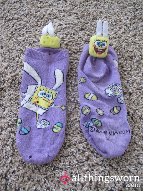 SpongeBob Easter Bootie Socks