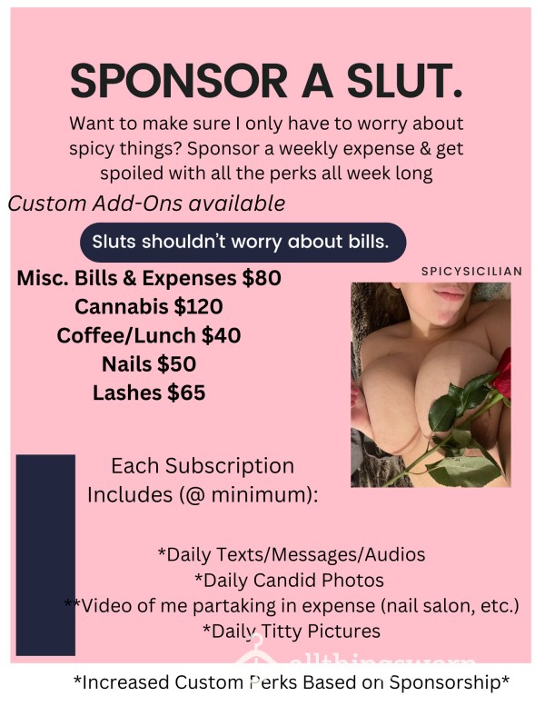 💕Sponsor A Bill 💵