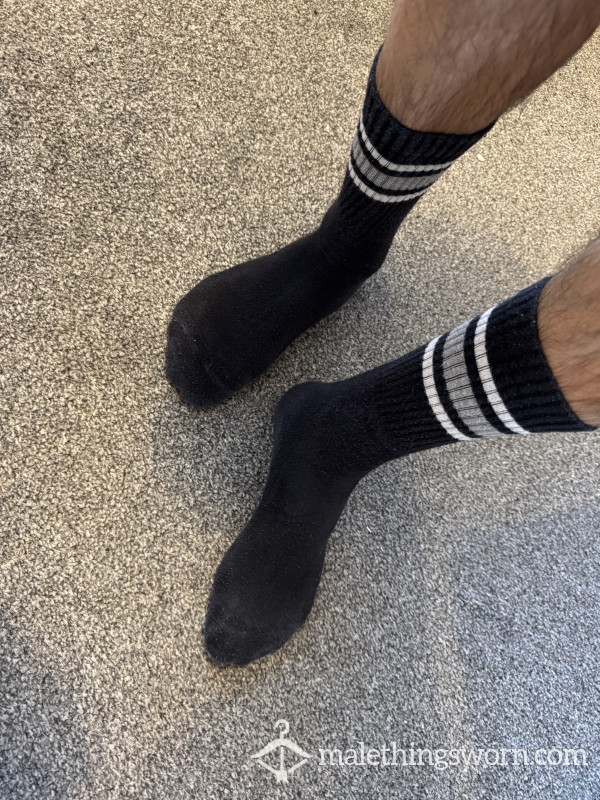 No Brand Sports Socks In Black. Ripe And Smells Amazing! 🐽🔥 Can Be Customised Further 😈