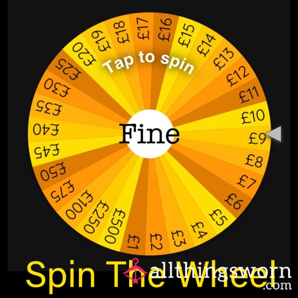 SSBBW Spin The Wheel - Fine - Punishment