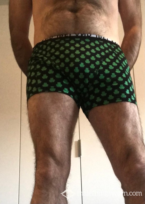 St Patricks Day - Black Boxers