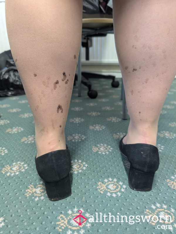 Stained Filthy Work Tights