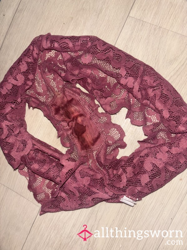 Stained Lace Panties