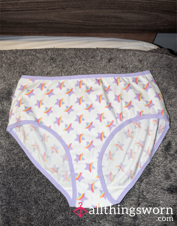 Star Patterned Brief Panties