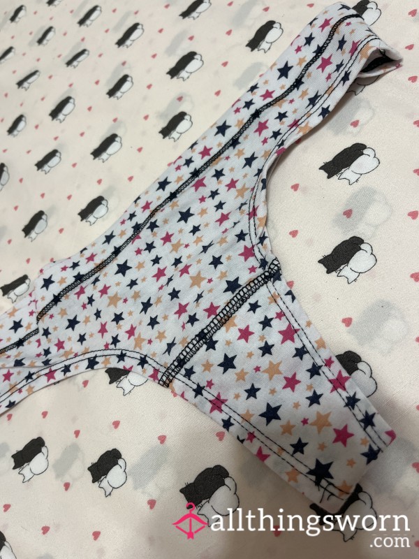 Starry Cotton Thong