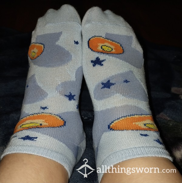 Stars And Egg Ankle Socks