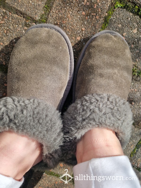 Stinky Grey Ugg Slippers