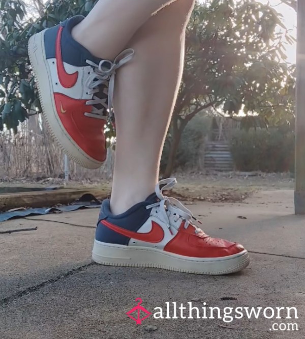 Stinky Red White & Blue Nike Air Force 1