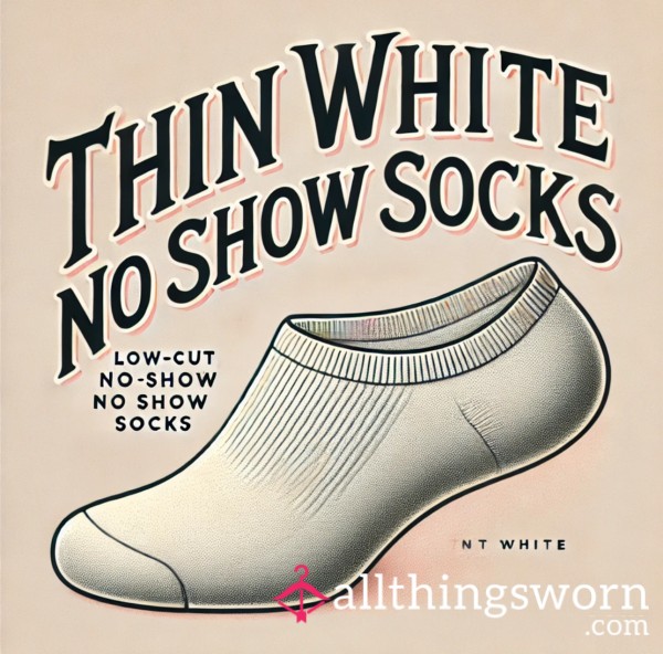 Stinky Thin White No Show Socks