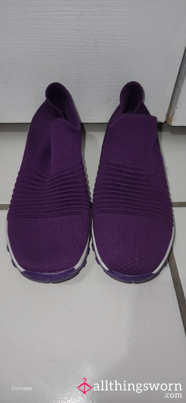 STQ Purple Slip On Sneakers