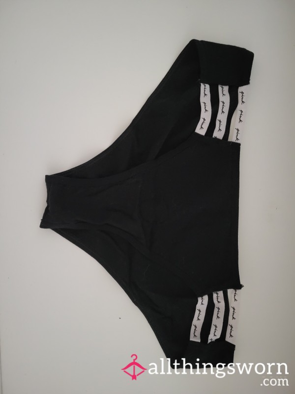 Strap Hip Cheeky, Pink Brand, Black And White