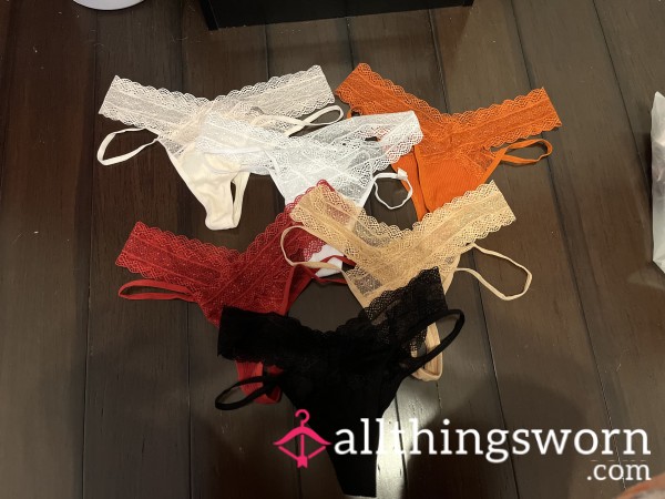 Strappy Lace Thongs