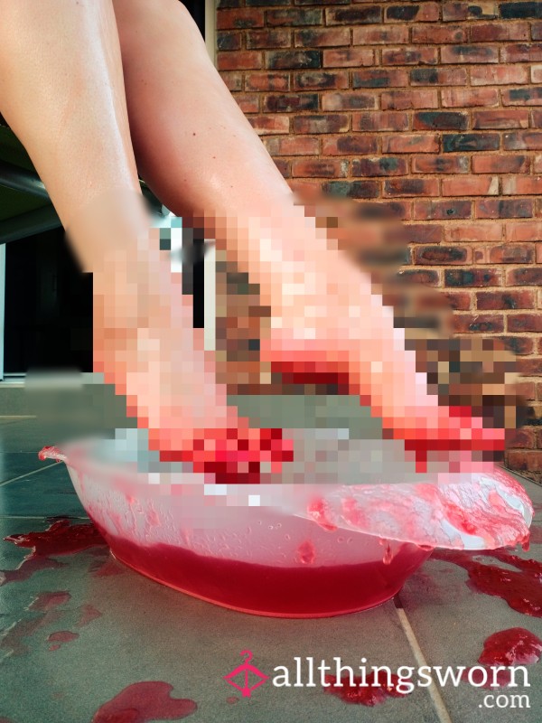 Strawberry Jelly Foot Stomp.