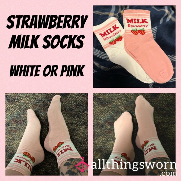 Strawberry Milk Socks