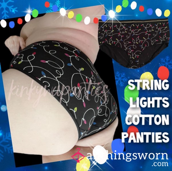 String Lights Cotton Briefs - Includes 48-hour Wear & U.S. Shipping