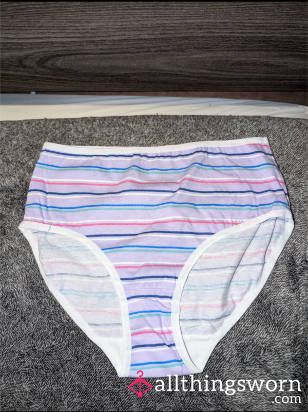 Striped Brief Panties