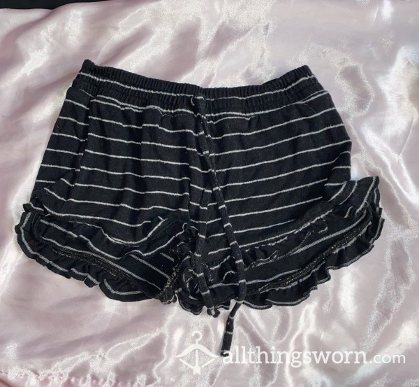 Striped Navy Blue Size Xxs Stretchy Pj Shorts From When My A** Was Flat