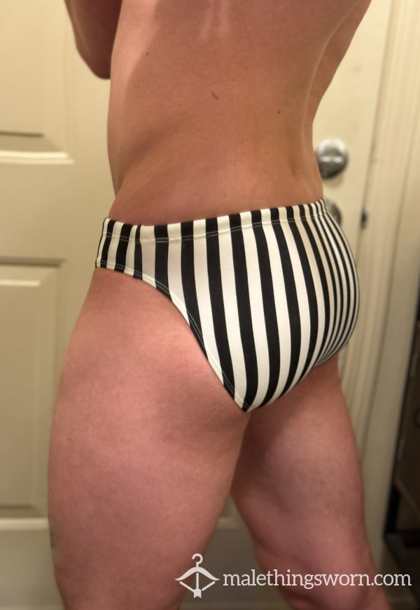 Striped Swim Briefs