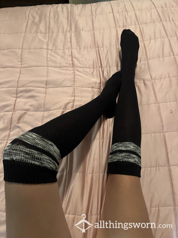 Striped Thigh Highs