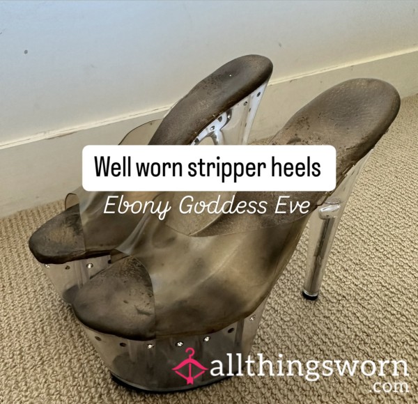 ✅ SOLD | STRIPPER Heels From Ebony Goddess Eve 👠