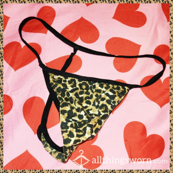 Stripper's Leopard Gstring $29 ♡