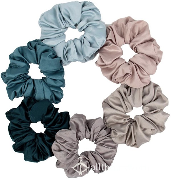 Stuffed Satin Scrunchies