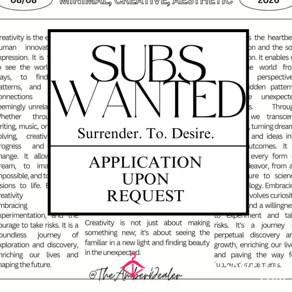 Subs Wanted