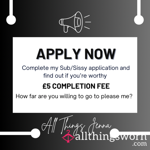 Sub/Sissy Application