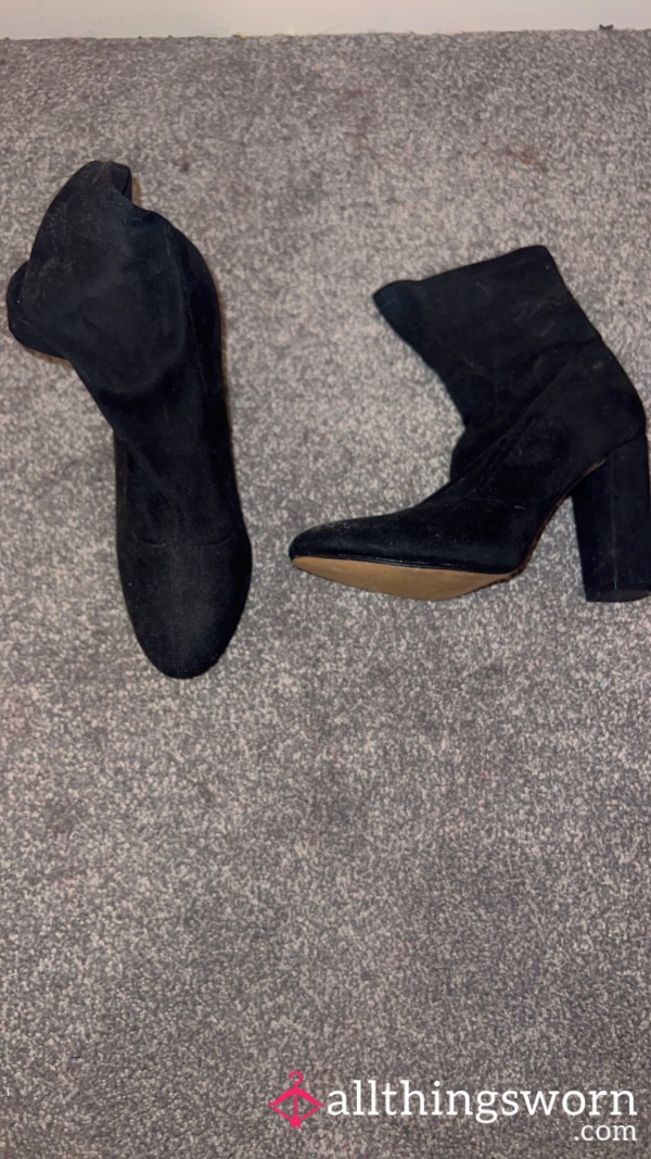 Suede Sock Boots