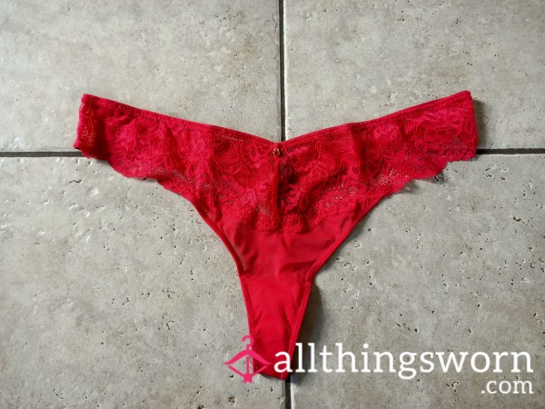 Sultry Scarlet Thong By Ann Summers