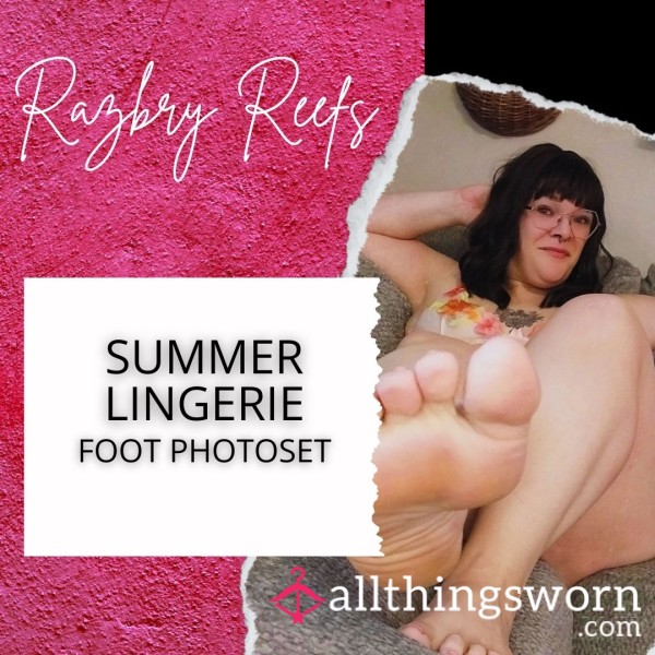 Summer Lingerie Foot Photo Set