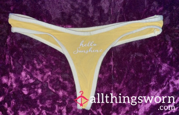 Sunshine Yellow Thong