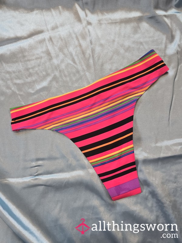 Suoer Soft Multicolor Striped Thong