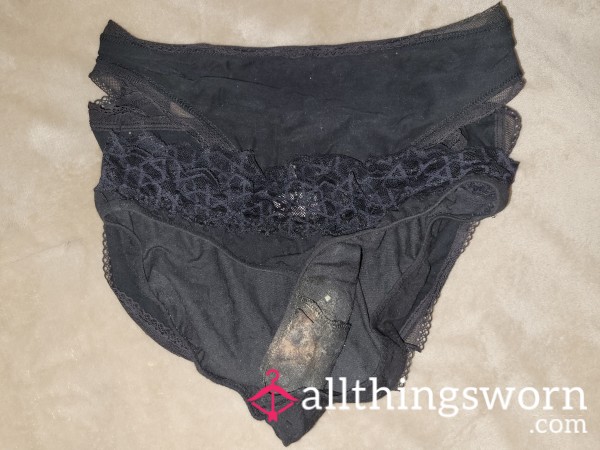 Super Dirty Black Panties With Lace