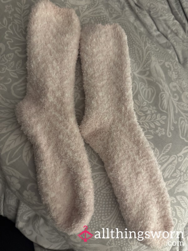 Super Fluffy Pink Socks