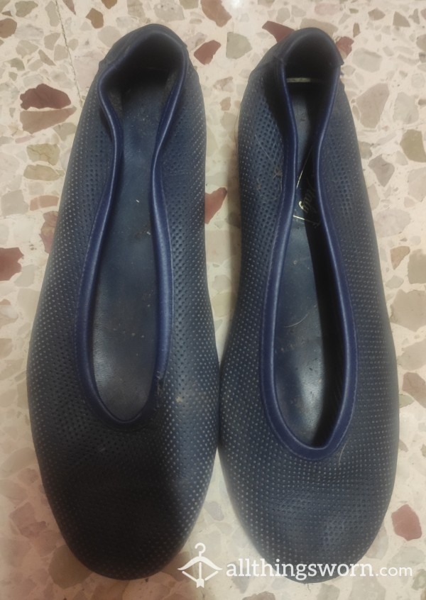 Super Old Worn Blue Flats