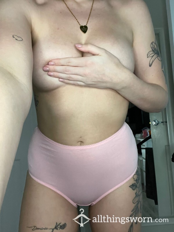 Super Soft High Waisted Pink Panties 💕