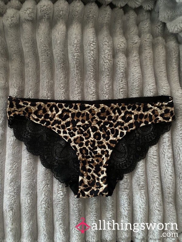 Super Soft Nylon Leopard Print + Lace Fullbacks