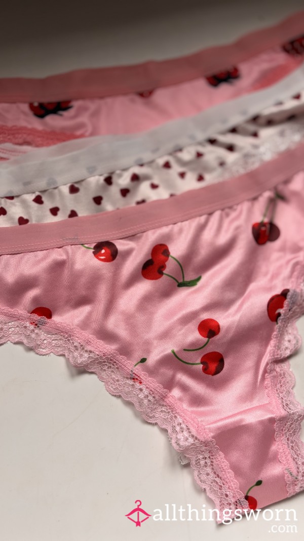 Super Soft S**y Fruit Thongs Will You Pick Cherrys Hearts Or Strawberries !