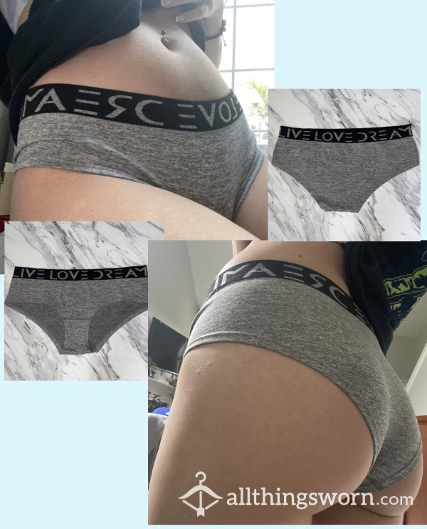 Super Stretchy Grey Full Coverage Panties❤️