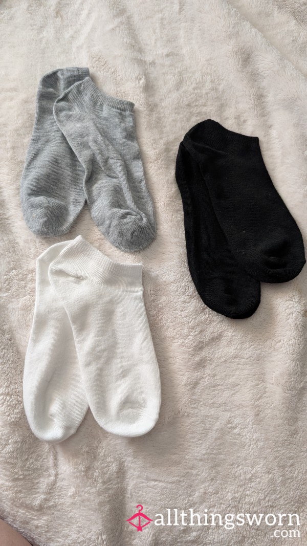 Super Sweaty 24hr Wear Black/white/gray Socks