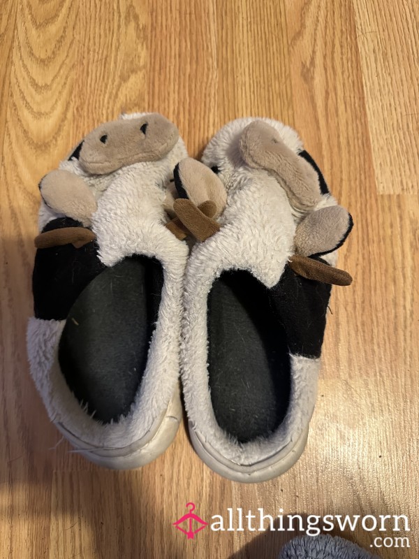 Super Worn Cow Slippers