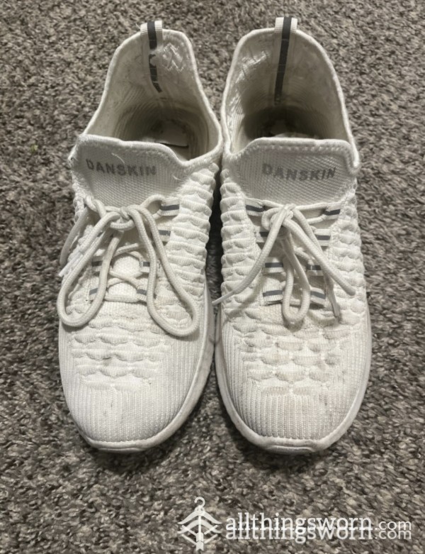 Super Worn Down White Sneakers