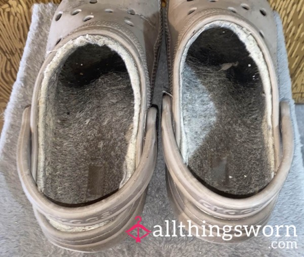 Super Worn, Smelly And Dirty Fluffy Crocs