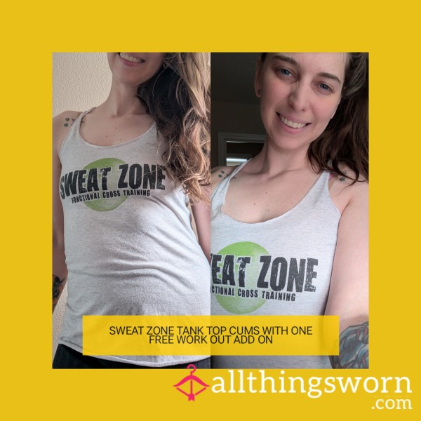 SWEAT ZONE TANK TOP WITH FREE WORK OUT ADD ON