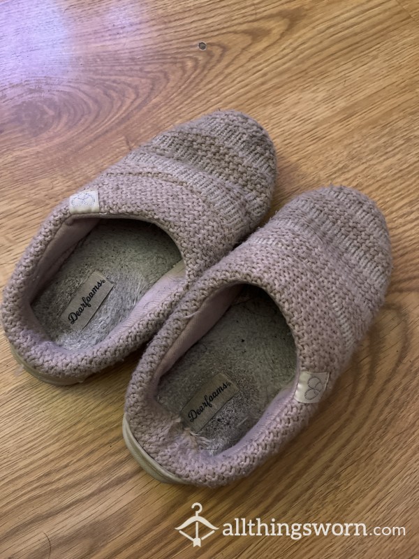 SWEATY 7 Year Old Slippers!